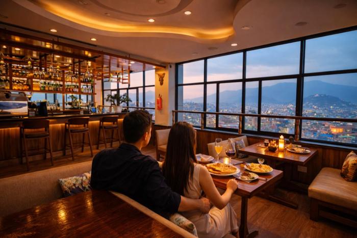 Drishya Hotel and Rooftop Restaurant - 360 view of Kathmandu