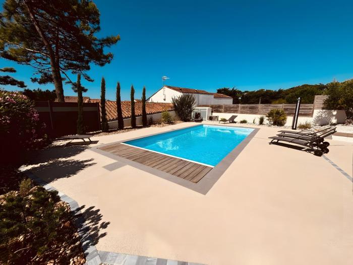 Villa des sablons, piscine chauffée