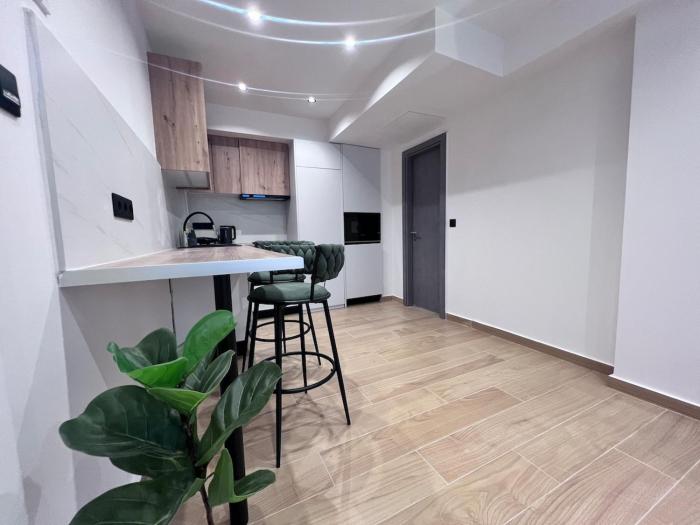 Olive and orange Kato Patisia Station