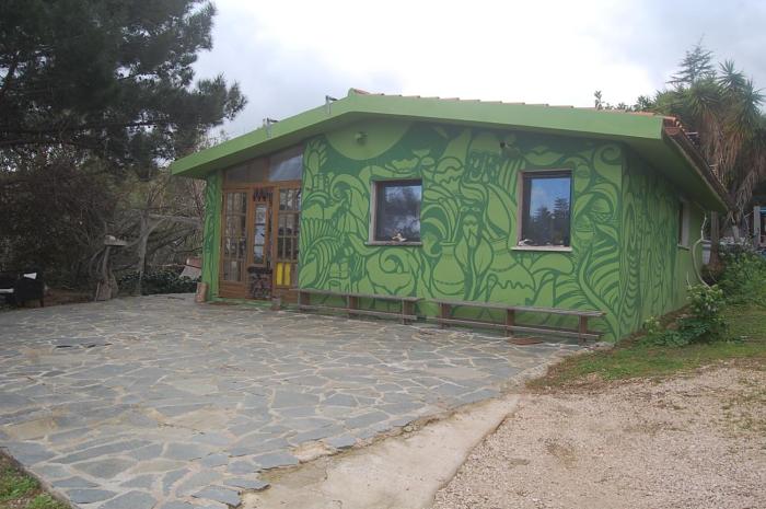 casa artistica vista mare in fattoria naturale