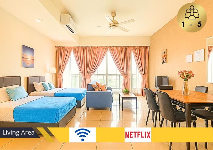 #MS1, Cozy SouthPlace Suite, 1-5 Pax, Wi-Fi