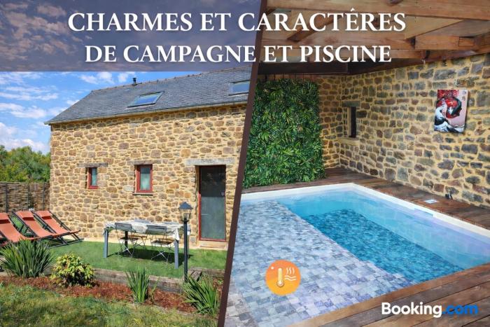 Piscine avec Charme et Caractères de campagne