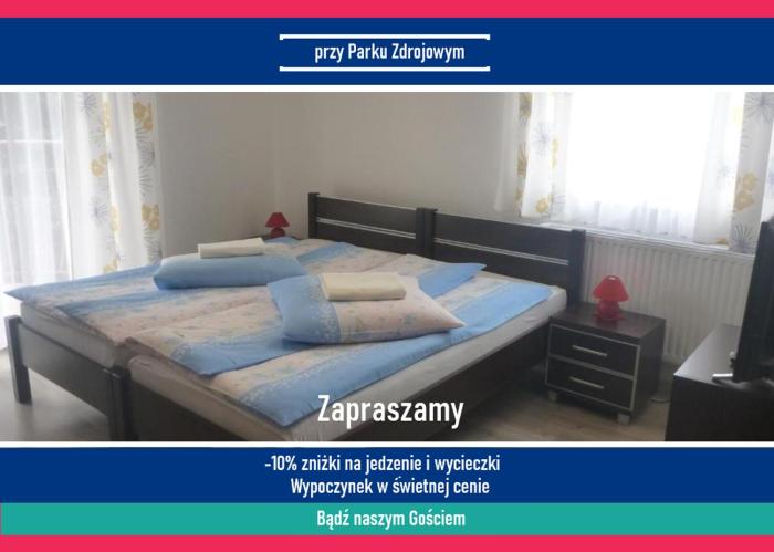 OŚRODEK WYPOCZYNKOWY NAD STAWEM - wybierany przez Gości ceniących ciszę i komfortowy wypoczynek w bezpośrednim sąsiedztwie parku zdrojowego