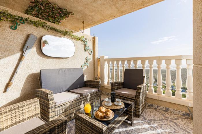 Casa Luna - Terraza con vistas , piscina y parking en Bolnuevo