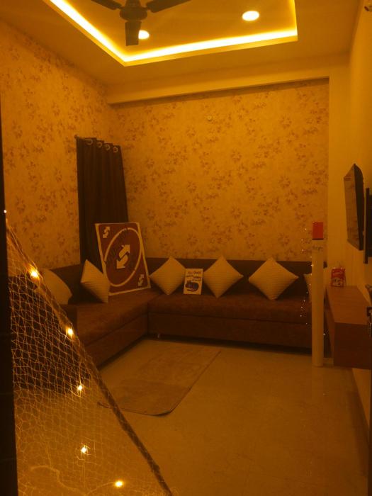 Boho theme fully Furnsihed 1bhk by Nivaas stays
