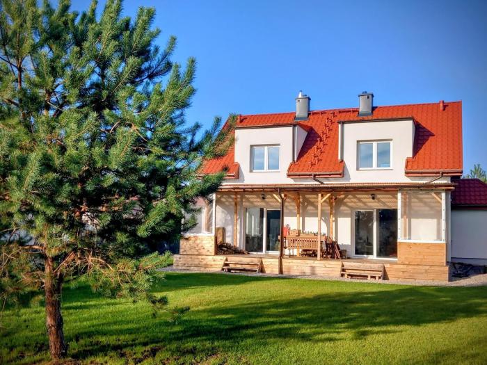 Apartament Sosna - 7 osób, 2 łazienki, Ogród, Grzybowo