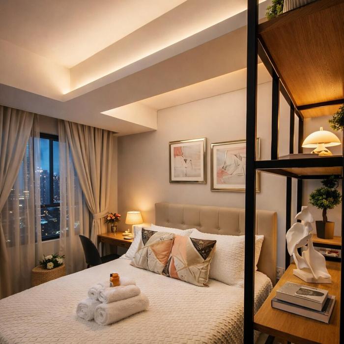 Modern Studio for 1 or 2 Guests Near Airport Free WiFi