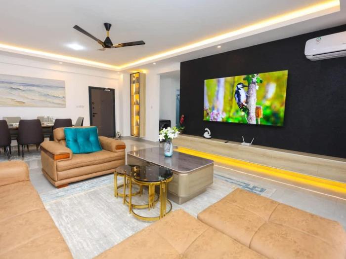 Ocean View Luxury 3-Bedroom Apartment with AC in Nyali Mombasa by Azurea Grand Luxury Residences