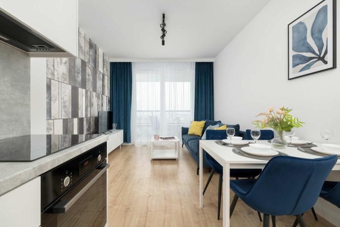 Nowoczesny Apartament z Balkonem i Parkingiem w Garażu Podziemnym blisko Spodka by Noclegi Renters