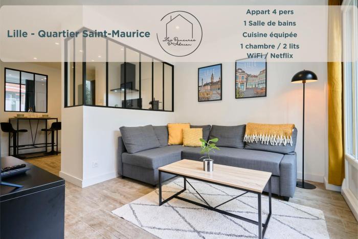 Le Chanzy - Terrasse, métro 7 min, Lille