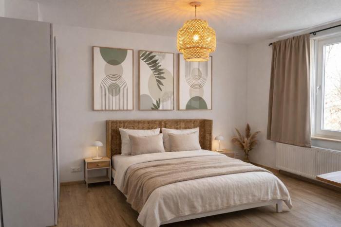 Stillvolles Apartment in Essen mit Parkmöglichkeiten, 2-Zimmer, Uniklinik, Messe