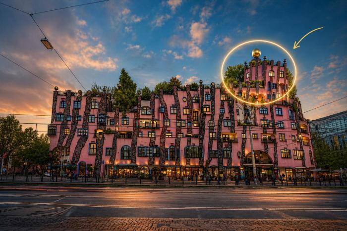 Castelletto - Das Schloss auf dem Dach der Grünen Zitadelle von Hundertwasser