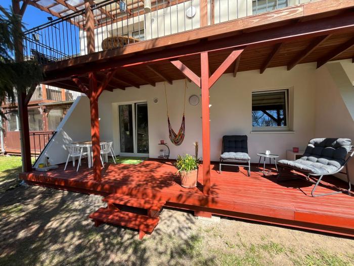 Łagów apartament z plażą i pomostem