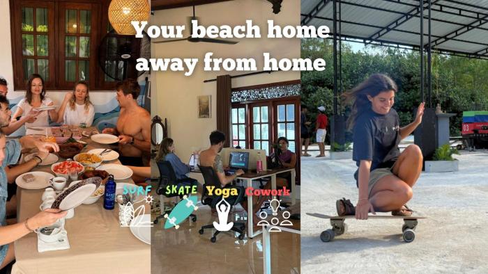 Surf and Retreat Hostel Weligama Srilanka -Coliving