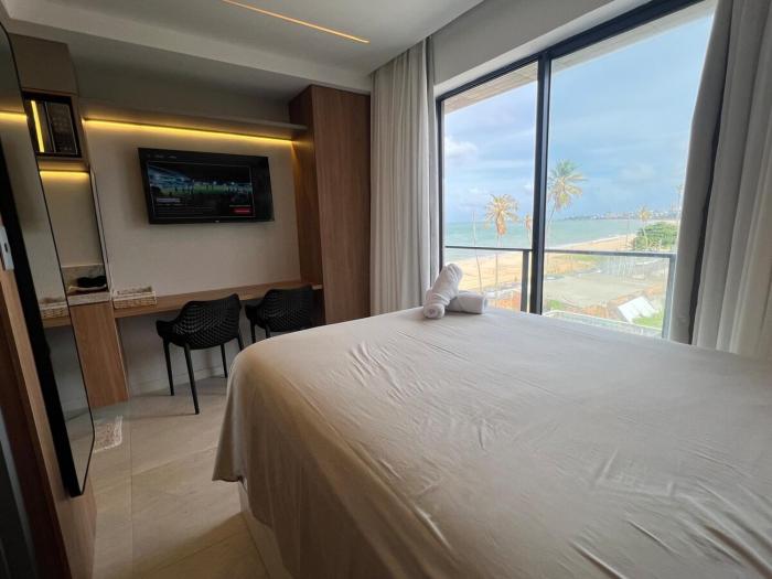Flat incrível com vista mar de tirar o fôlego - com hidro aquecida