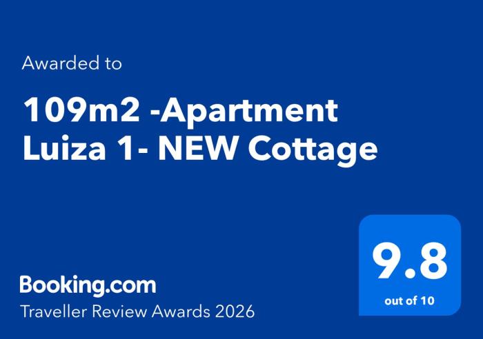 109m2 -Apartment Luiza 1- NEW Cottage