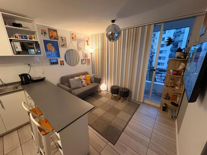 Departamento 1D1B, full equipado, cerca de Exponor