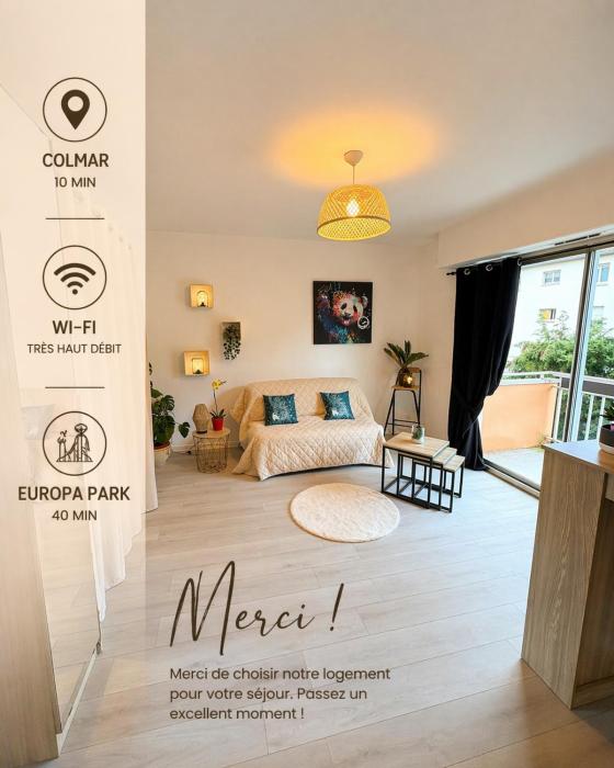 Studio cocooning à Colmar - proche Europapark