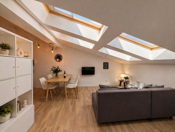 Skylight Loft in City Center with AC