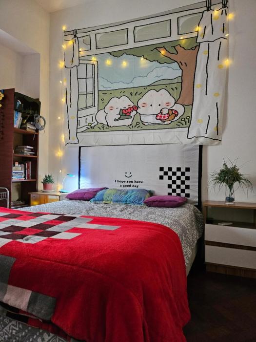 Habitación con vista directa al desfile