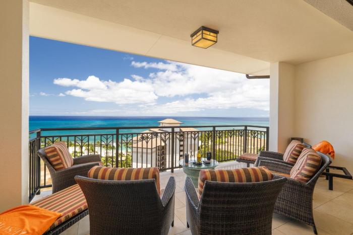 Beach Villas at Ko Olina Ocean View 2 BR Sleeps 6 Villas Great for Families Complimentary Car with 6 Nights BVK-O-1604 by KBM