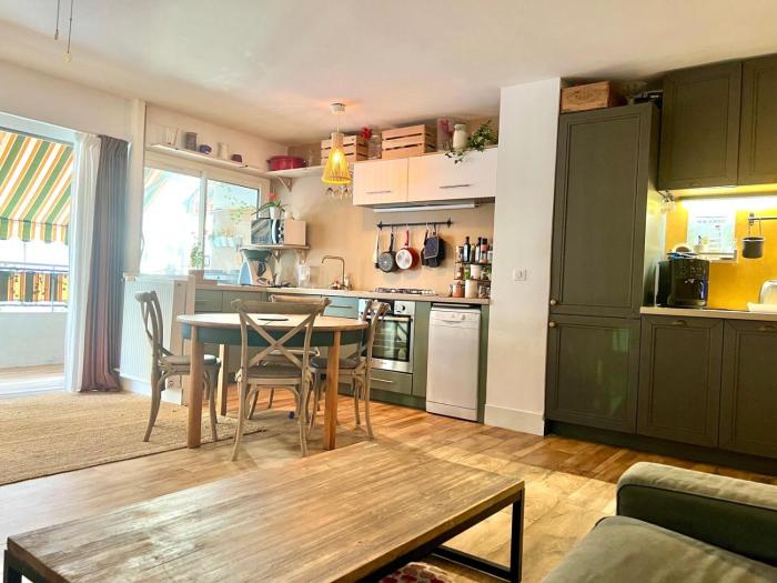 3 pièces climatisé proche mer et centre