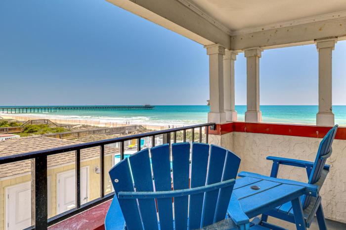 Ocean Views + Resort Pool! N Topsail Beach Condo