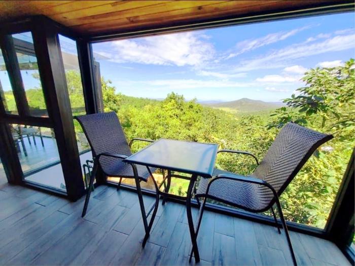 Cabaña privada en Mazamitla con fogatero y terraza