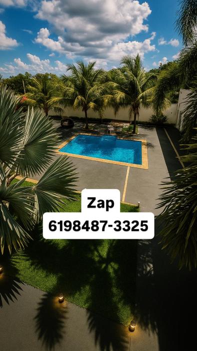 Casa Temporada Caldas Novas Piscina Aquecida 50 graus, lazer Completo Hidro e Led noturno , A Casas Paradisiaca l Roupa de Cama Inclusa