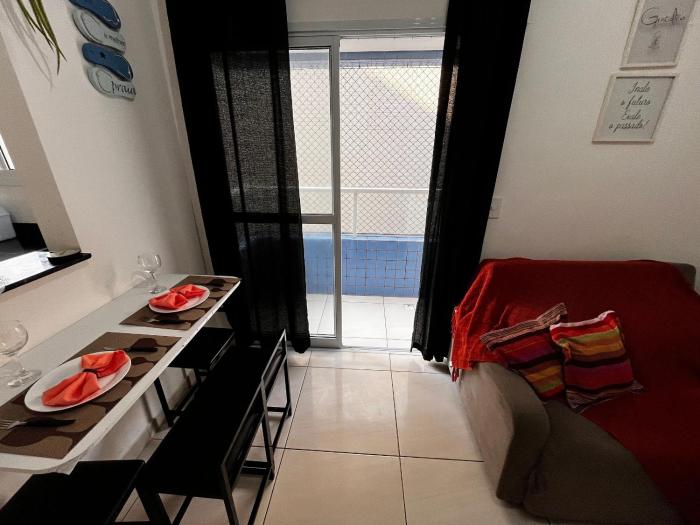 Beira Mar 1 Dorm -Wi Fi-Sacada-Garagem 6 Hóspedes Praia da Aviação