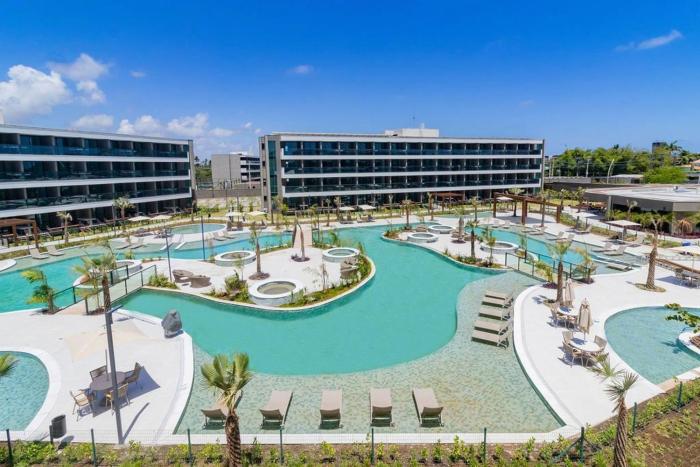 Flat em Muro Alto em Resort 5 hóspedes, piscina e conforto