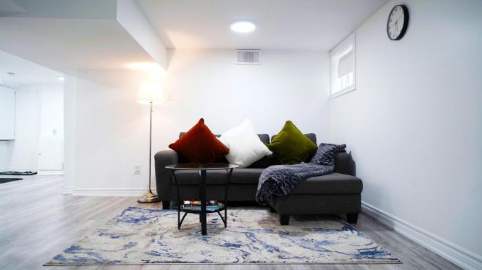New and Modern Entire Basement Separate Entrance Lower Level Suite