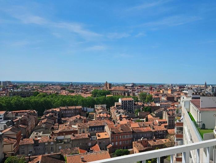 Beautiful panoramic view - AC Climatisation - Hypercentre Toulouse - 5min métro François Verdier