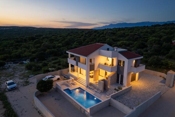 Luxury Villa Rose Novalja - Private Pool & Sea View