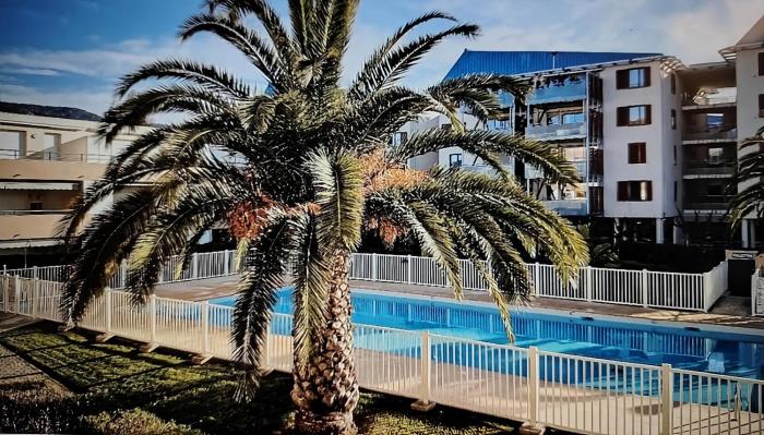 MAGNIFIQUE STUDIO CABINE 28m2 DANS RESIDENCE DE STANDING AVEC PISCINE