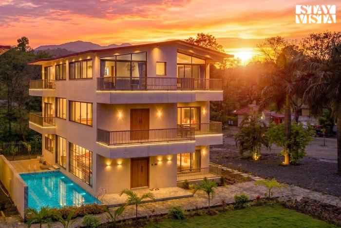 StayVista at Mount Bliss with Mountain Views, AC, WiFi