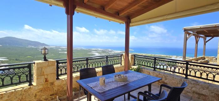 Kavousi traditional home, Falasarna view