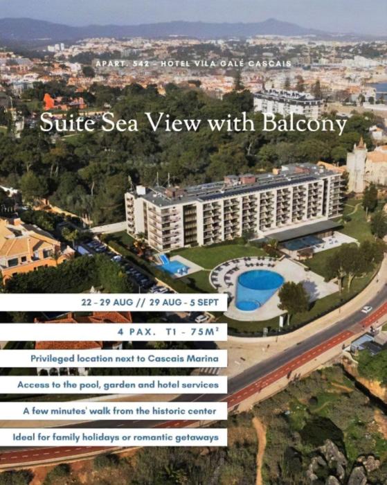 Hotel Vila Galé Cascais T1 542 weeks 34 & 35 every year