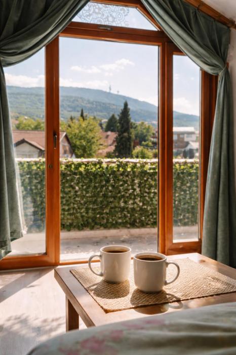 Skopje Studio with Mountain view Balcony and Free Parking