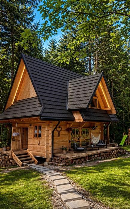 Domek z prywatnym jacuzzi i ogrodem w lesie - Chata pod Nosalem Zakopane
