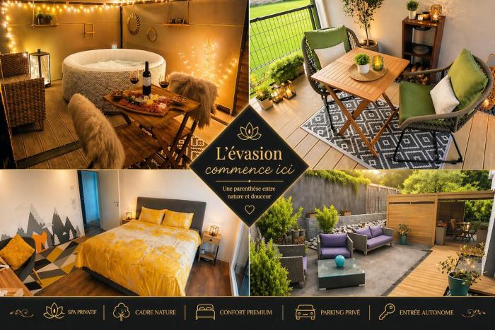 Studio en Gruyère - Grande terrasse privée 50m2 et Jaccuzi optionnel