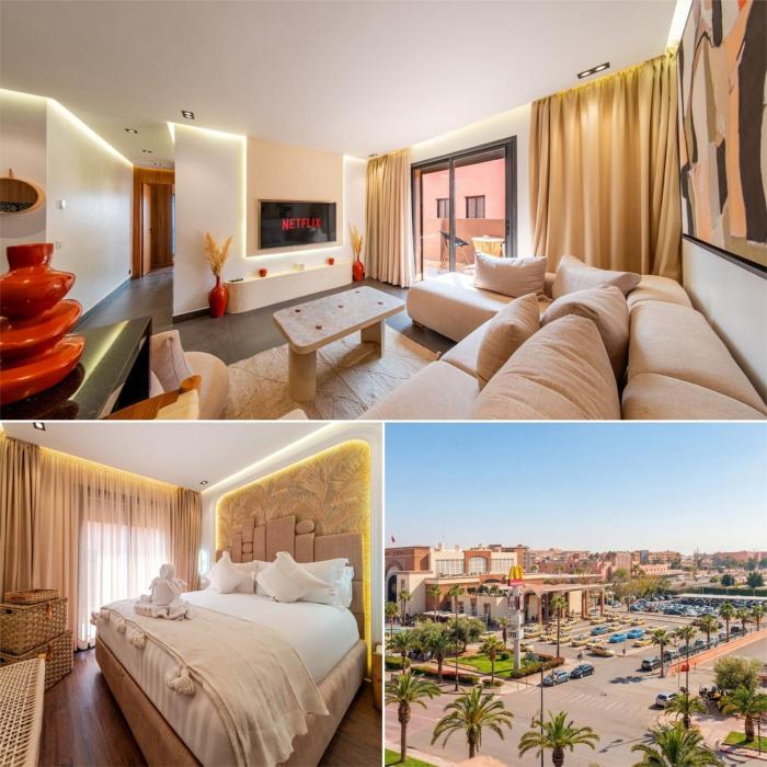 Modern Luxury 2 Bedroom Apartment Heart of Gueliz near Train Station