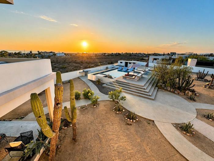 Sun-drenched escape w sleek saltwater pool