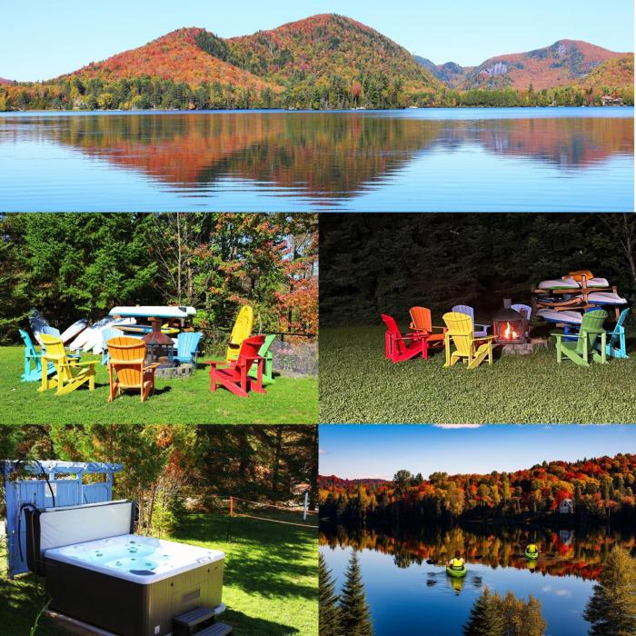 Chalet-Spa-lake access Lac-Superieur-close to Mont-Tremblant ski resort