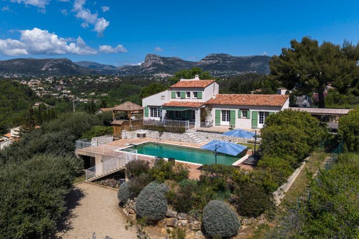Panorama des Anges - Villa familiale vue mer, piscine, bassin enfant
