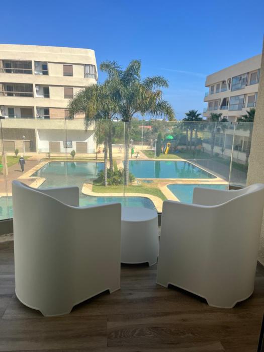 Garden Paradise Bouznika Beach vue sur Piscine