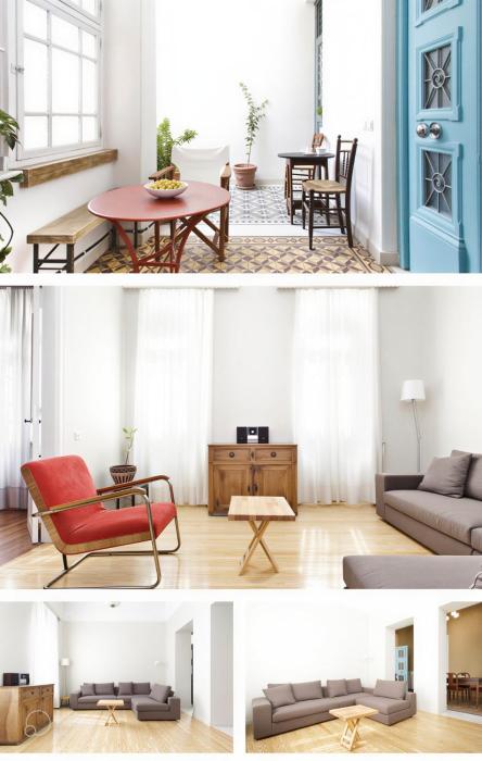 Spacious Neoclassical Apartment in historic center with private Courtyard- near Acropolis- Ideal for long stays