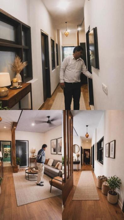 3bhk spacious flat available with kitchen and balcony