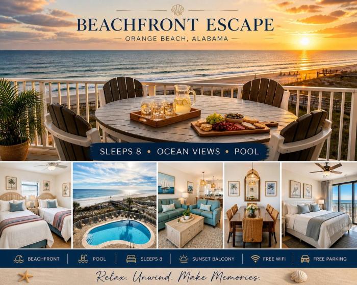 Beach front family friendly sleeps 8 3pools Seaview Resort