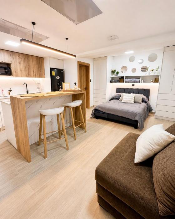 Suite Moderno y Acogedora con Ubicación Ideal de un solo ambiente